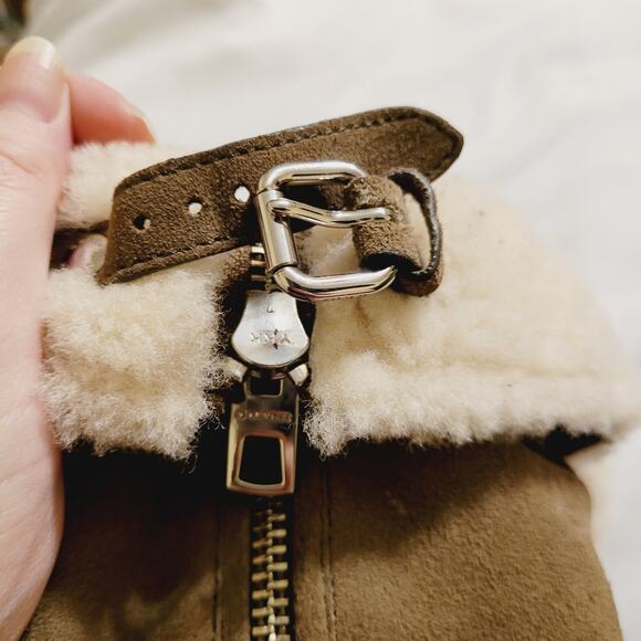 New Coach tan suede platform boot shearling lined size 10 Cabin Ski Luxe Y2K - Picture 9 of 12